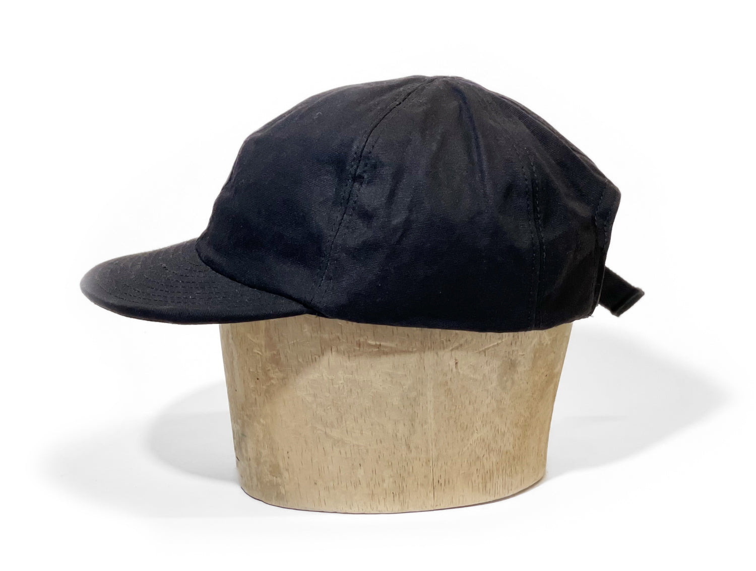 Casquette Baseball Canvas Coton Ciré - Black