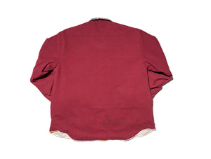 Reversible Buttoned Work Jacket - Red - L