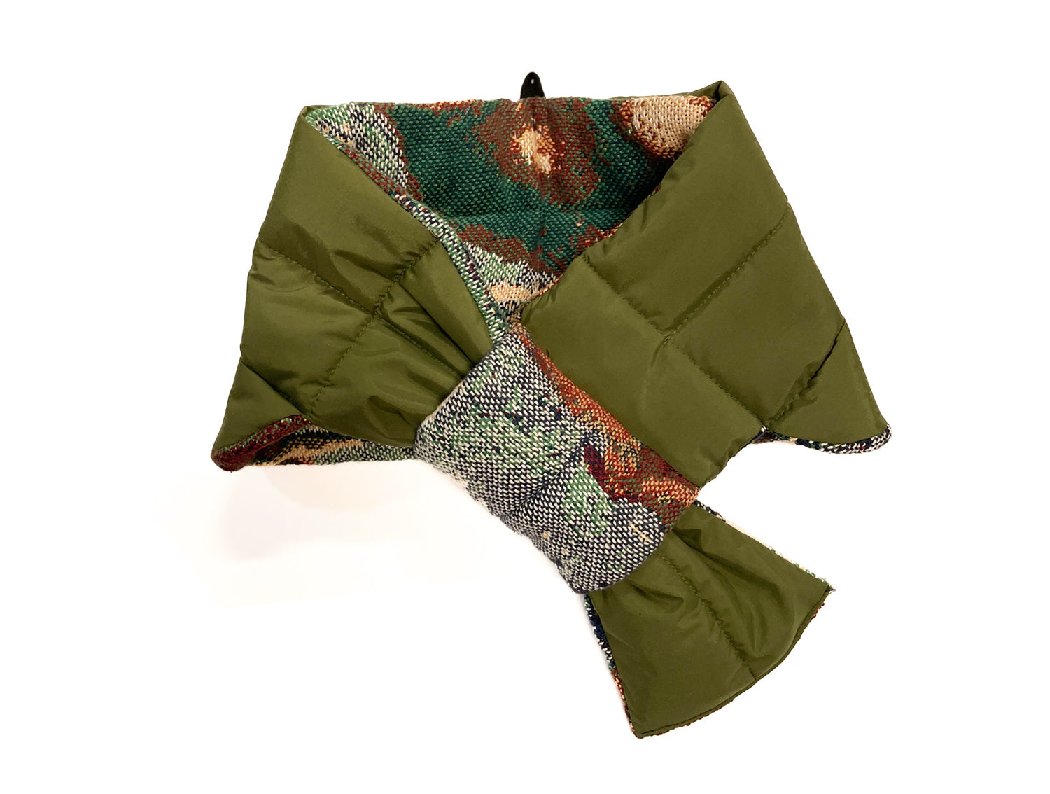 Fourreau Scarf – Reversible and Water-Repellent - Green 