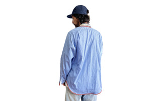 Long Sleeved Kimono Collar Shirt KSD-1 - Marina